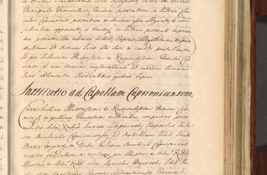 Zdjęcie nr 701 dla obiektu archiwalnego: Acta actorum episcopalium R. D. Casimiri a Łubna Łubiński, episcopi Cracoviensis, ducis Severiae ab anno 1714 ad annum 1719 conscripta. Volumen II