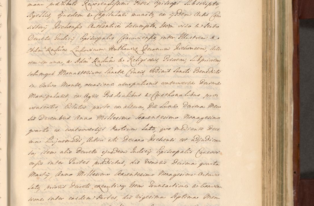 Zdjęcie nr 693 dla obiektu archiwalnego: Acta actorum episcopalium R. D. Casimiri a Łubna Łubiński, episcopi Cracoviensis, ducis Severiae ab anno 1714 ad annum 1719 conscripta. Volumen II