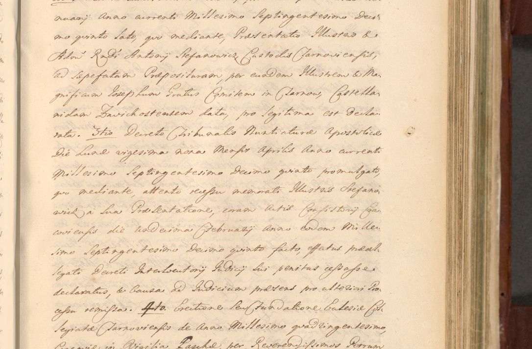 Zdjęcie nr 671 dla obiektu archiwalnego: Acta actorum episcopalium R. D. Casimiri a Łubna Łubiński, episcopi Cracoviensis, ducis Severiae ab anno 1714 ad annum 1719 conscripta. Volumen II