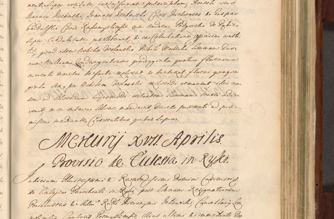 Zdjęcie nr 646 dla obiektu archiwalnego: Acta actorum episcopalium R. D. Casimiri a Łubna Łubiński, episcopi Cracoviensis, ducis Severiae ab anno 1714 ad annum 1719 conscripta. Volumen II