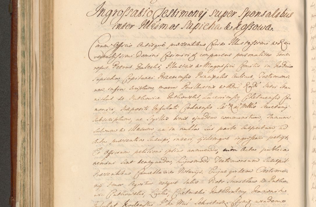 Zdjęcie nr 642 dla obiektu archiwalnego: Acta actorum episcopalium R. D. Casimiri a Łubna Łubiński, episcopi Cracoviensis, ducis Severiae ab anno 1714 ad annum 1719 conscripta. Volumen II
