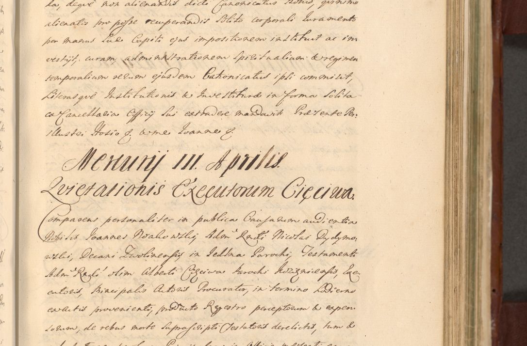 Zdjęcie nr 611 dla obiektu archiwalnego: Acta actorum episcopalium R. D. Casimiri a Łubna Łubiński, episcopi Cracoviensis, ducis Severiae ab anno 1714 ad annum 1719 conscripta. Volumen II