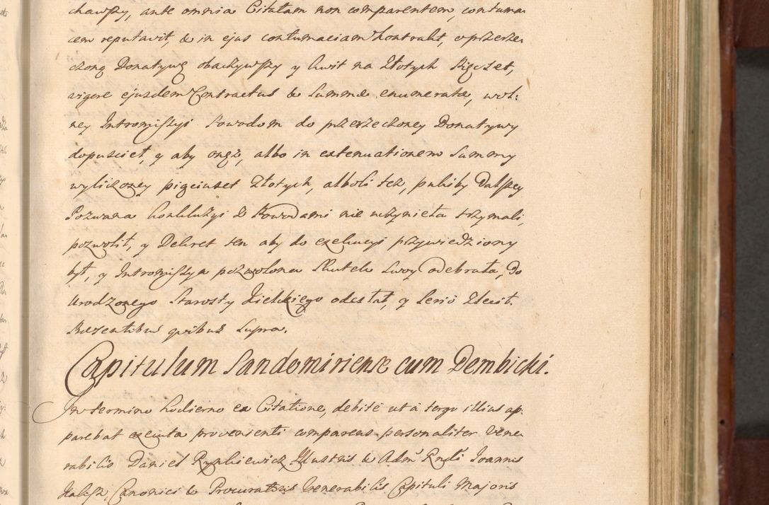 Zdjęcie nr 613 dla obiektu archiwalnego: Acta actorum episcopalium R. D. Casimiri a Łubna Łubiński, episcopi Cracoviensis, ducis Severiae ab anno 1714 ad annum 1719 conscripta. Volumen II