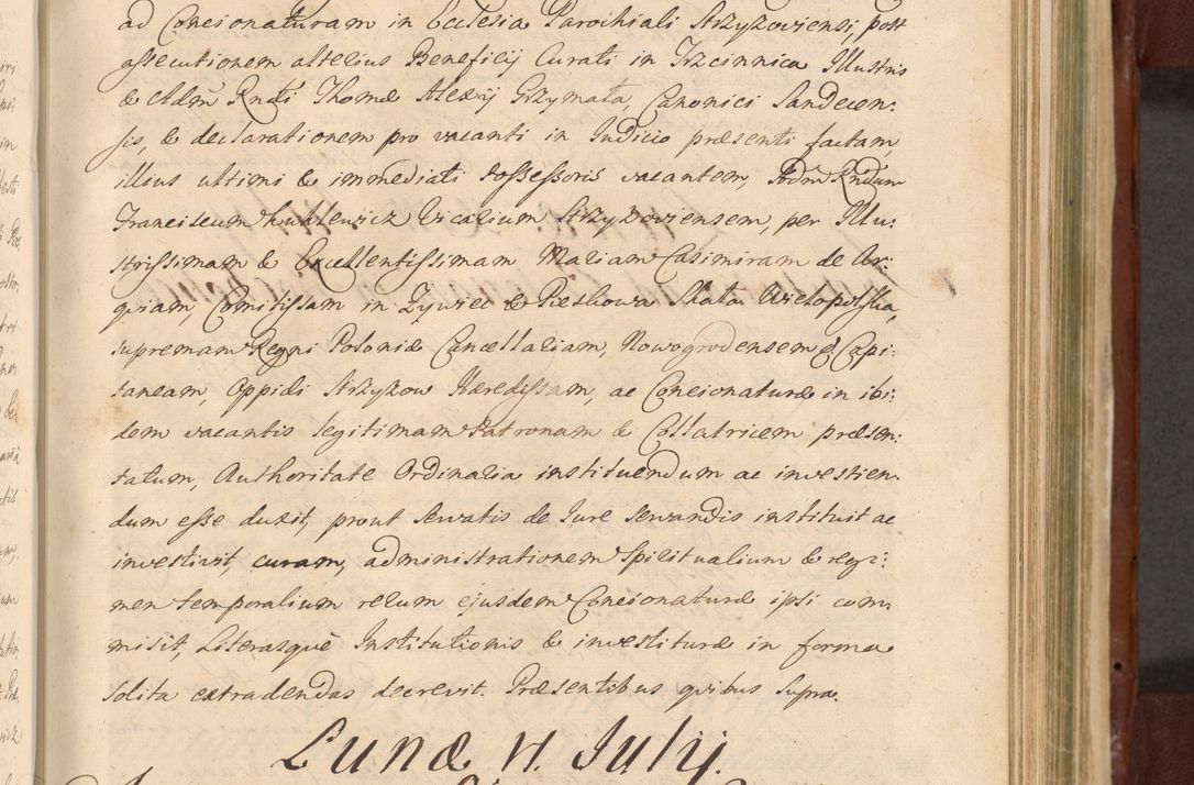 Zdjęcie nr 992 dla obiektu archiwalnego: Acta actorum episcopalium R. D. Casimiri a Łubna Łubiński, episcopi Cracoviensis, ducis Severiae ab anno 1714 ad annum 1719 conscripta. Volumen II