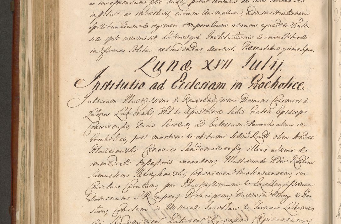 Zdjęcie nr 993 dla obiektu archiwalnego: Acta actorum episcopalium R. D. Casimiri a Łubna Łubiński, episcopi Cracoviensis, ducis Severiae ab anno 1714 ad annum 1719 conscripta. Volumen II