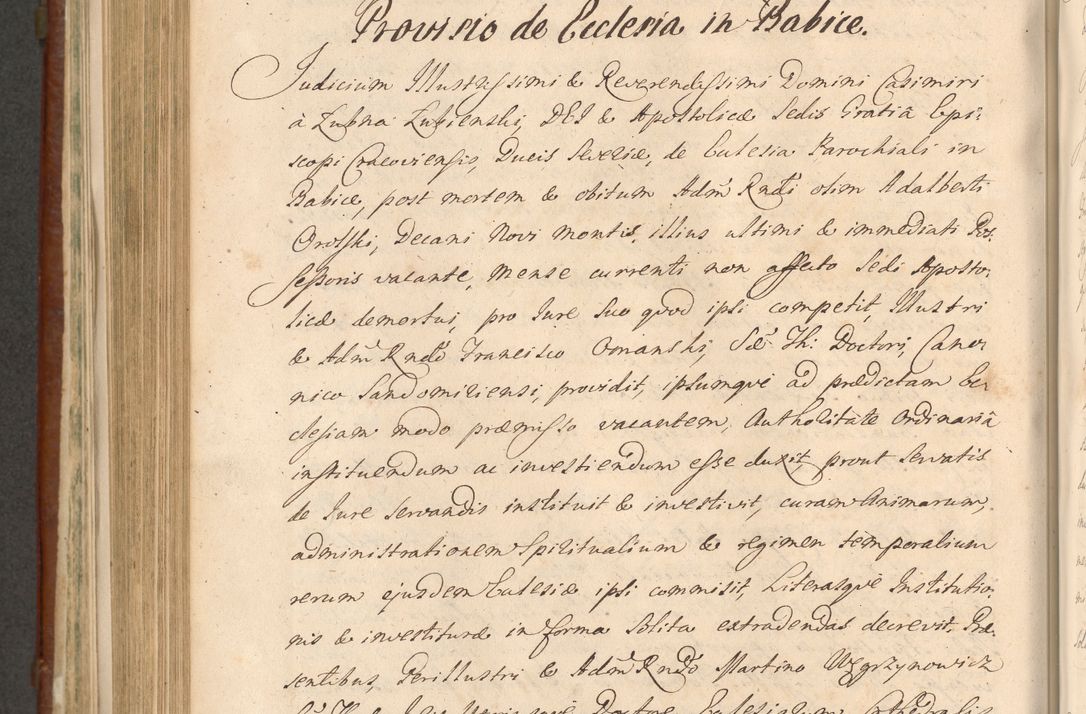 Zdjęcie nr 991 dla obiektu archiwalnego: Acta actorum episcopalium R. D. Casimiri a Łubna Łubiński, episcopi Cracoviensis, ducis Severiae ab anno 1714 ad annum 1719 conscripta. Volumen II
