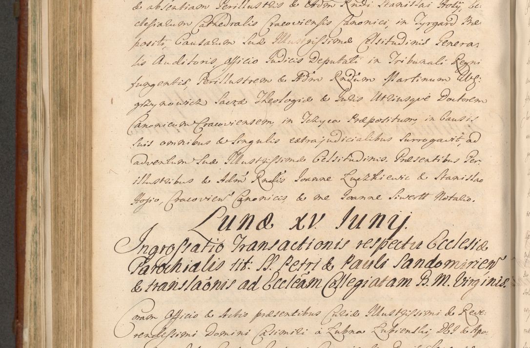 Zdjęcie nr 981 dla obiektu archiwalnego: Acta actorum episcopalium R. D. Casimiri a Łubna Łubiński, episcopi Cracoviensis, ducis Severiae ab anno 1714 ad annum 1719 conscripta. Volumen II