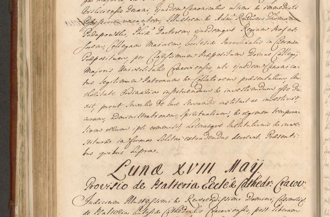 Zdjęcie nr 969 dla obiektu archiwalnego: Acta actorum episcopalium R. D. Casimiri a Łubna Łubiński, episcopi Cracoviensis, ducis Severiae ab anno 1714 ad annum 1719 conscripta. Volumen II
