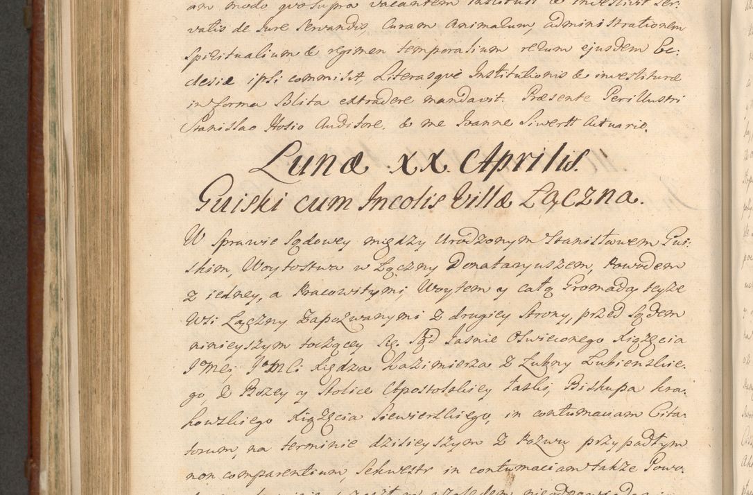 Zdjęcie nr 957 dla obiektu archiwalnego: Acta actorum episcopalium R. D. Casimiri a Łubna Łubiński, episcopi Cracoviensis, ducis Severiae ab anno 1714 ad annum 1719 conscripta. Volumen II