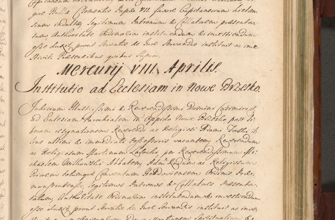 Zdjęcie nr 956 dla obiektu archiwalnego: Acta actorum episcopalium R. D. Casimiri a Łubna Łubiński, episcopi Cracoviensis, ducis Severiae ab anno 1714 ad annum 1719 conscripta. Volumen II