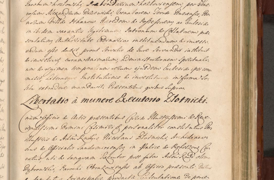 Zdjęcie nr 952 dla obiektu archiwalnego: Acta actorum episcopalium R. D. Casimiri a Łubna Łubiński, episcopi Cracoviensis, ducis Severiae ab anno 1714 ad annum 1719 conscripta. Volumen II