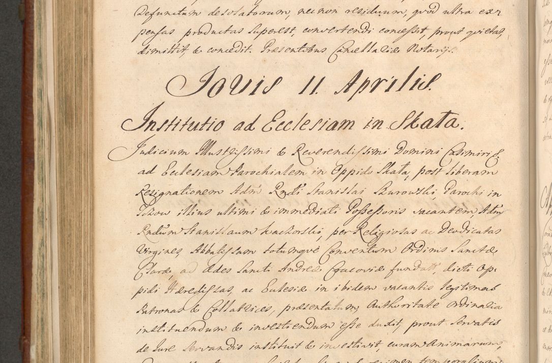 Zdjęcie nr 953 dla obiektu archiwalnego: Acta actorum episcopalium R. D. Casimiri a Łubna Łubiński, episcopi Cracoviensis, ducis Severiae ab anno 1714 ad annum 1719 conscripta. Volumen II