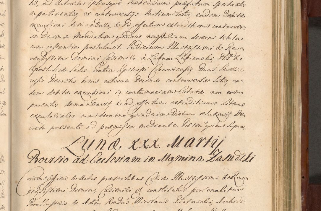 Zdjęcie nr 950 dla obiektu archiwalnego: Acta actorum episcopalium R. D. Casimiri a Łubna Łubiński, episcopi Cracoviensis, ducis Severiae ab anno 1714 ad annum 1719 conscripta. Volumen II