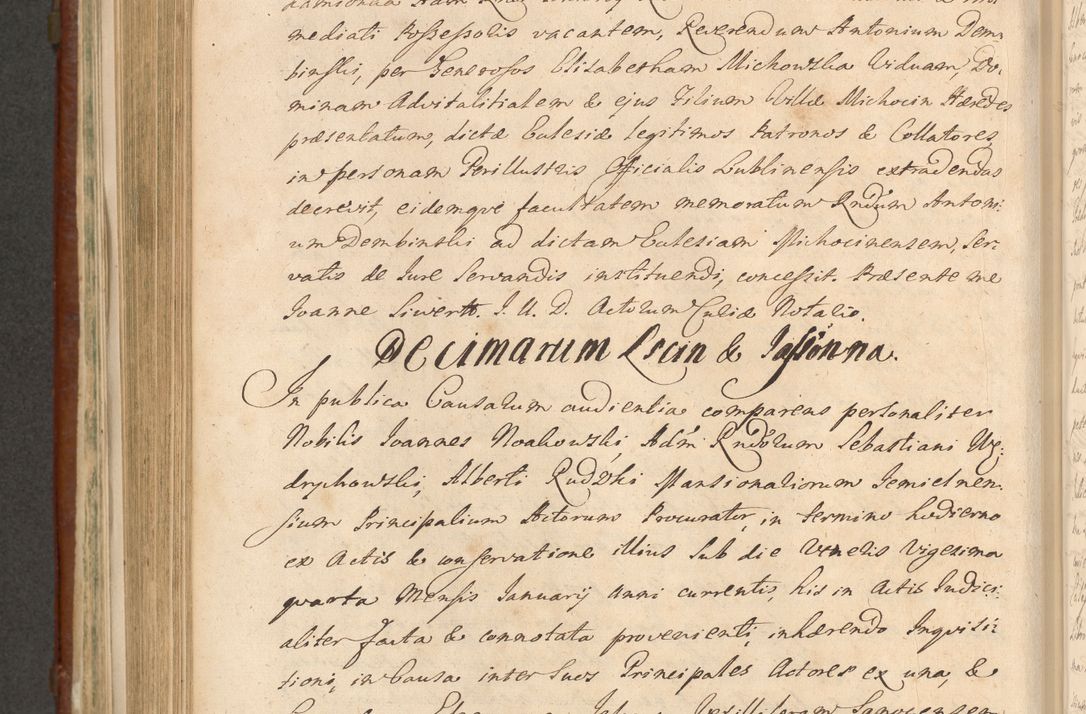 Zdjęcie nr 943 dla obiektu archiwalnego: Acta actorum episcopalium R. D. Casimiri a Łubna Łubiński, episcopi Cracoviensis, ducis Severiae ab anno 1714 ad annum 1719 conscripta. Volumen II