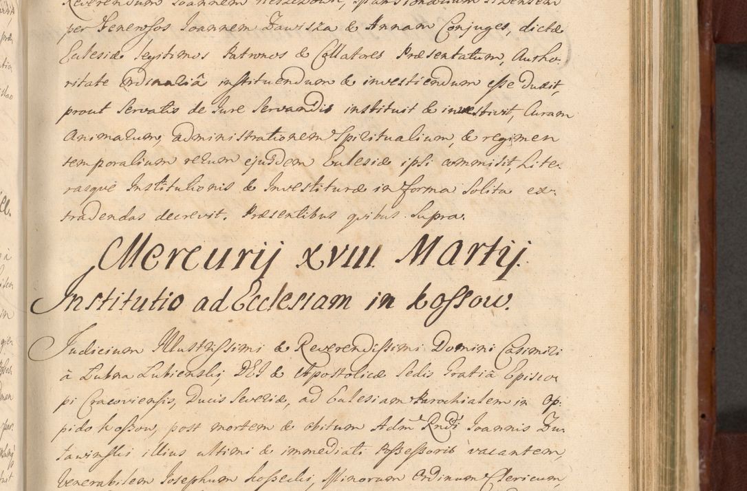 Zdjęcie nr 938 dla obiektu archiwalnego: Acta actorum episcopalium R. D. Casimiri a Łubna Łubiński, episcopi Cracoviensis, ducis Severiae ab anno 1714 ad annum 1719 conscripta. Volumen II