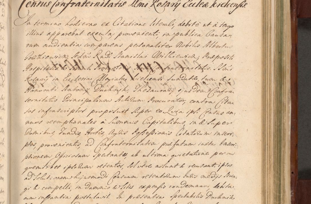 Zdjęcie nr 936 dla obiektu archiwalnego: Acta actorum episcopalium R. D. Casimiri a Łubna Łubiński, episcopi Cracoviensis, ducis Severiae ab anno 1714 ad annum 1719 conscripta. Volumen II