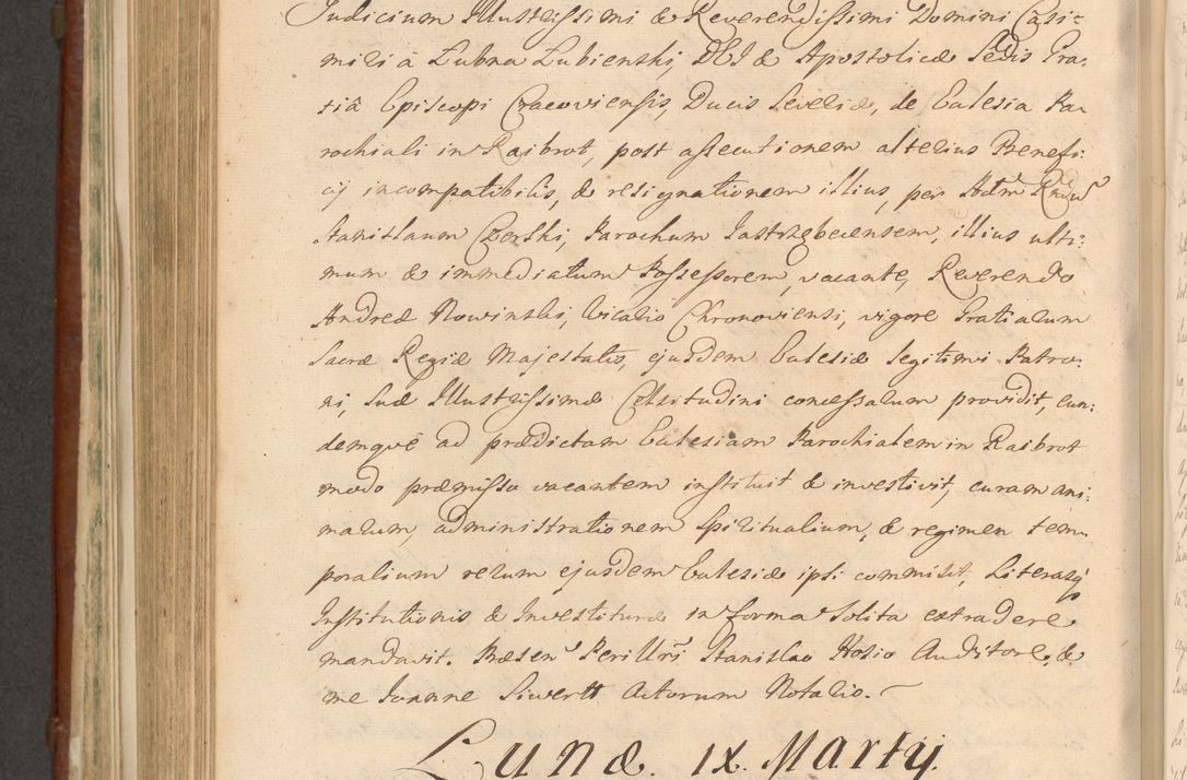 Zdjęcie nr 933 dla obiektu archiwalnego: Acta actorum episcopalium R. D. Casimiri a Łubna Łubiński, episcopi Cracoviensis, ducis Severiae ab anno 1714 ad annum 1719 conscripta. Volumen II