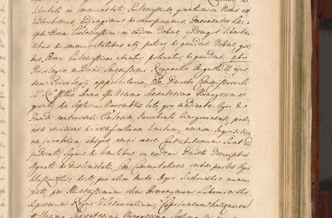 Zdjęcie nr 930 dla obiektu archiwalnego: Acta actorum episcopalium R. D. Casimiri a Łubna Łubiński, episcopi Cracoviensis, ducis Severiae ab anno 1714 ad annum 1719 conscripta. Volumen II