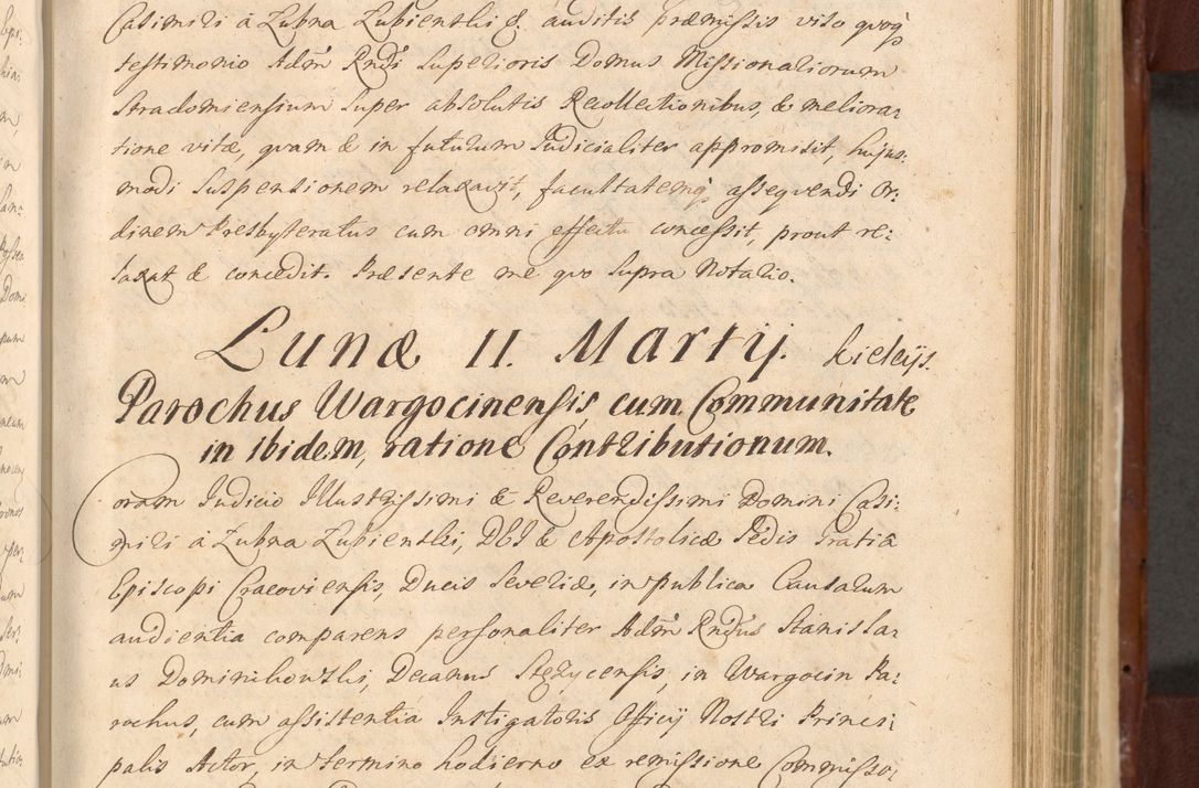 Zdjęcie nr 924 dla obiektu archiwalnego: Acta actorum episcopalium R. D. Casimiri a Łubna Łubiński, episcopi Cracoviensis, ducis Severiae ab anno 1714 ad annum 1719 conscripta. Volumen II