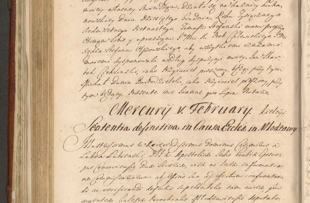 Zdjęcie nr 921 dla obiektu archiwalnego: Acta actorum episcopalium R. D. Casimiri a Łubna Łubiński, episcopi Cracoviensis, ducis Severiae ab anno 1714 ad annum 1719 conscripta. Volumen II
