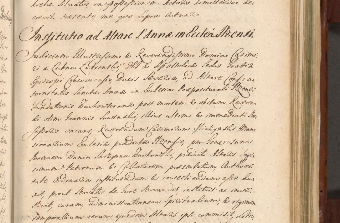 Zdjęcie nr 906 dla obiektu archiwalnego: Acta actorum episcopalium R. D. Casimiri a Łubna Łubiński, episcopi Cracoviensis, ducis Severiae ab anno 1714 ad annum 1719 conscripta. Volumen II