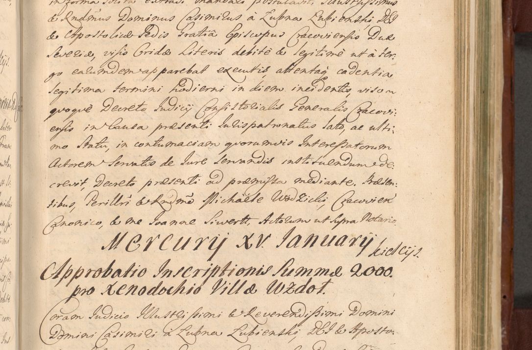 Zdjęcie nr 896 dla obiektu archiwalnego: Acta actorum episcopalium R. D. Casimiri a Łubna Łubiński, episcopi Cracoviensis, ducis Severiae ab anno 1714 ad annum 1719 conscripta. Volumen II