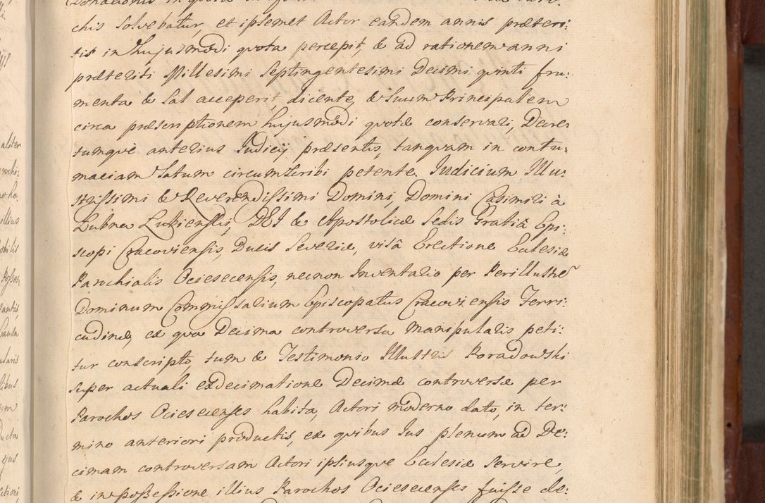 Zdjęcie nr 894 dla obiektu archiwalnego: Acta actorum episcopalium R. D. Casimiri a Łubna Łubiński, episcopi Cracoviensis, ducis Severiae ab anno 1714 ad annum 1719 conscripta. Volumen II