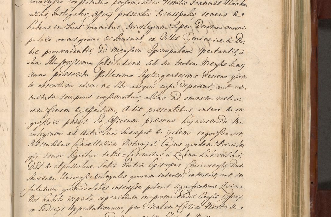 Zdjęcie nr 892 dla obiektu archiwalnego: Acta actorum episcopalium R. D. Casimiri a Łubna Łubiński, episcopi Cracoviensis, ducis Severiae ab anno 1714 ad annum 1719 conscripta. Volumen II