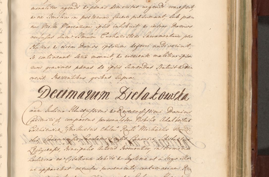Zdjęcie nr 884 dla obiektu archiwalnego: Acta actorum episcopalium R. D. Casimiri a Łubna Łubiński, episcopi Cracoviensis, ducis Severiae ab anno 1714 ad annum 1719 conscripta. Volumen II