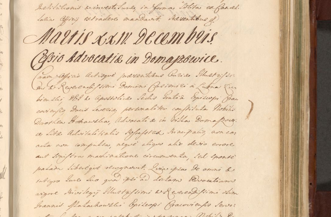 Zdjęcie nr 886 dla obiektu archiwalnego: Acta actorum episcopalium R. D. Casimiri a Łubna Łubiński, episcopi Cracoviensis, ducis Severiae ab anno 1714 ad annum 1719 conscripta. Volumen II