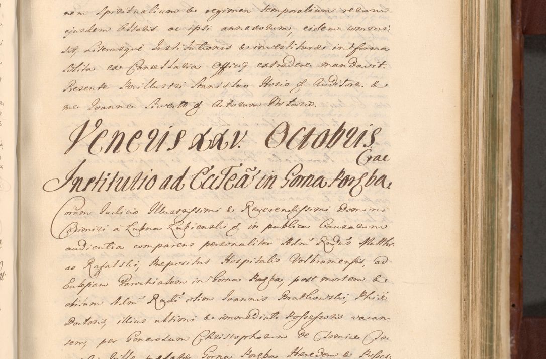Zdjęcie nr 864 dla obiektu archiwalnego: Acta actorum episcopalium R. D. Casimiri a Łubna Łubiński, episcopi Cracoviensis, ducis Severiae ab anno 1714 ad annum 1719 conscripta. Volumen II