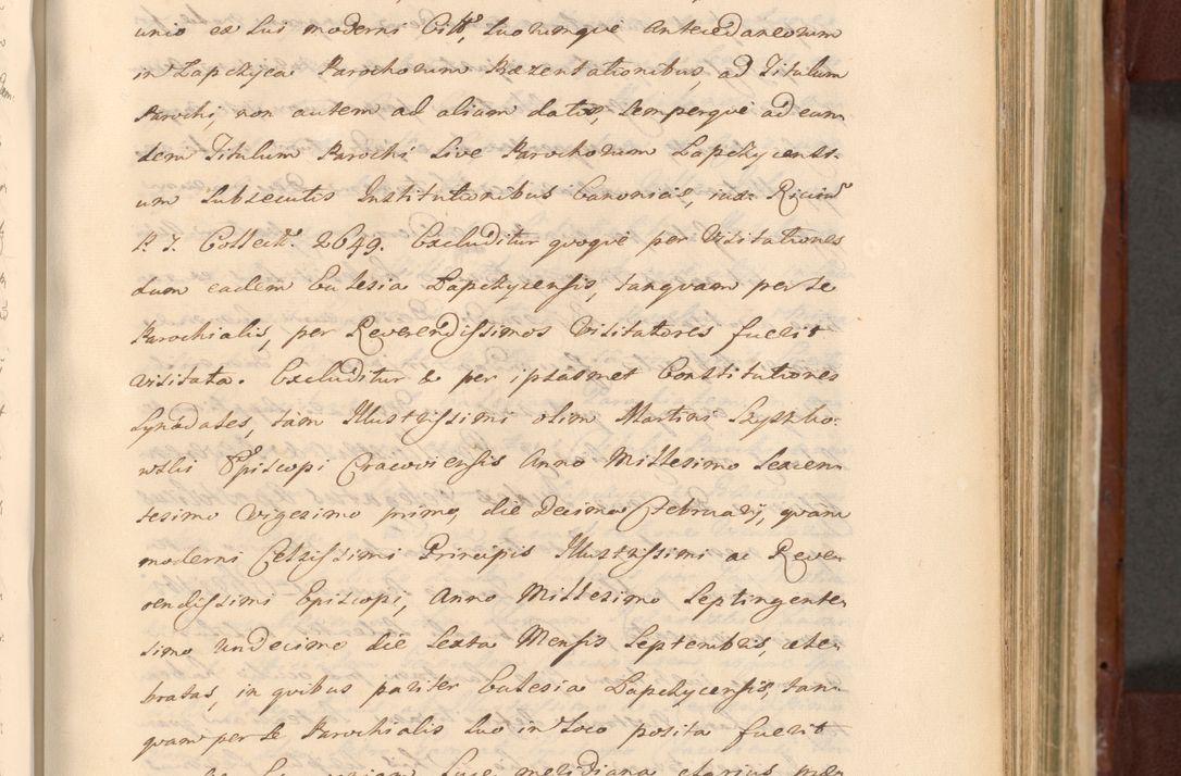 Zdjęcie nr 858 dla obiektu archiwalnego: Acta actorum episcopalium R. D. Casimiri a Łubna Łubiński, episcopi Cracoviensis, ducis Severiae ab anno 1714 ad annum 1719 conscripta. Volumen II