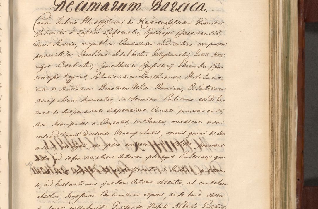 Zdjęcie nr 852 dla obiektu archiwalnego: Acta actorum episcopalium R. D. Casimiri a Łubna Łubiński, episcopi Cracoviensis, ducis Severiae ab anno 1714 ad annum 1719 conscripta. Volumen II