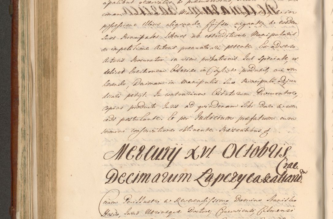 Zdjęcie nr 853 dla obiektu archiwalnego: Acta actorum episcopalium R. D. Casimiri a Łubna Łubiński, episcopi Cracoviensis, ducis Severiae ab anno 1714 ad annum 1719 conscripta. Volumen II