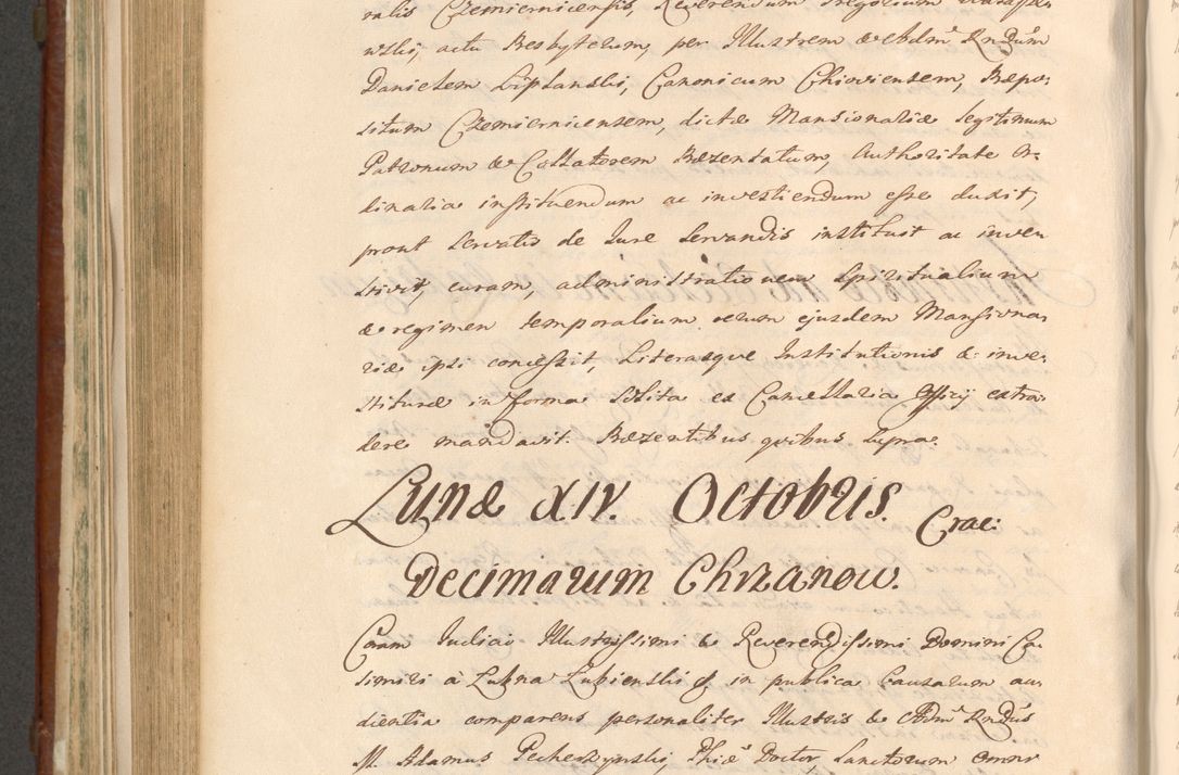 Zdjęcie nr 845 dla obiektu archiwalnego: Acta actorum episcopalium R. D. Casimiri a Łubna Łubiński, episcopi Cracoviensis, ducis Severiae ab anno 1714 ad annum 1719 conscripta. Volumen II