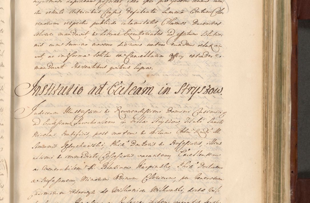 Zdjęcie nr 838 dla obiektu archiwalnego: Acta actorum episcopalium R. D. Casimiri a Łubna Łubiński, episcopi Cracoviensis, ducis Severiae ab anno 1714 ad annum 1719 conscripta. Volumen II