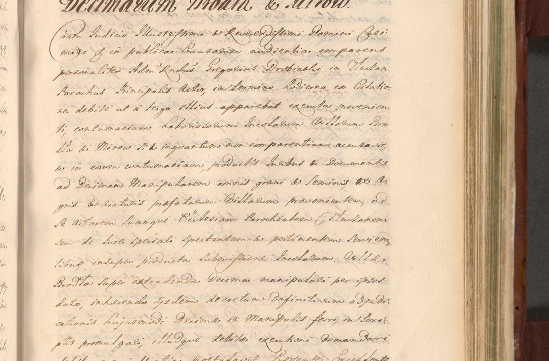 Zdjęcie nr 832 dla obiektu archiwalnego: Acta actorum episcopalium R. D. Casimiri a Łubna Łubiński, episcopi Cracoviensis, ducis Severiae ab anno 1714 ad annum 1719 conscripta. Volumen II