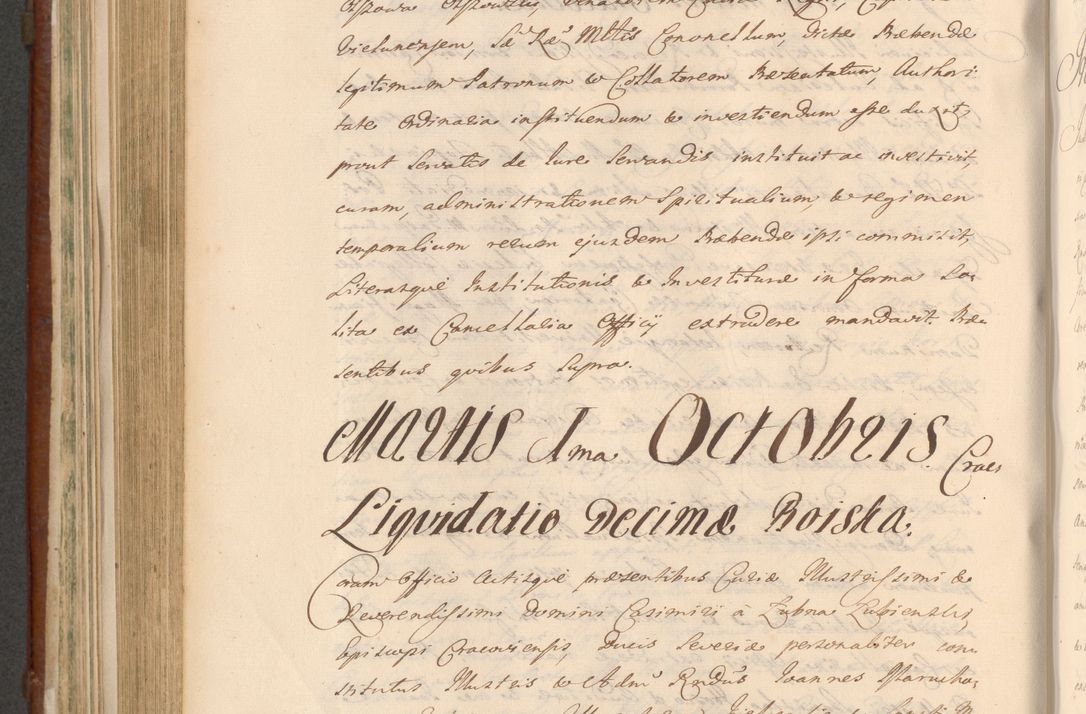 Zdjęcie nr 829 dla obiektu archiwalnego: Acta actorum episcopalium R. D. Casimiri a Łubna Łubiński, episcopi Cracoviensis, ducis Severiae ab anno 1714 ad annum 1719 conscripta. Volumen II