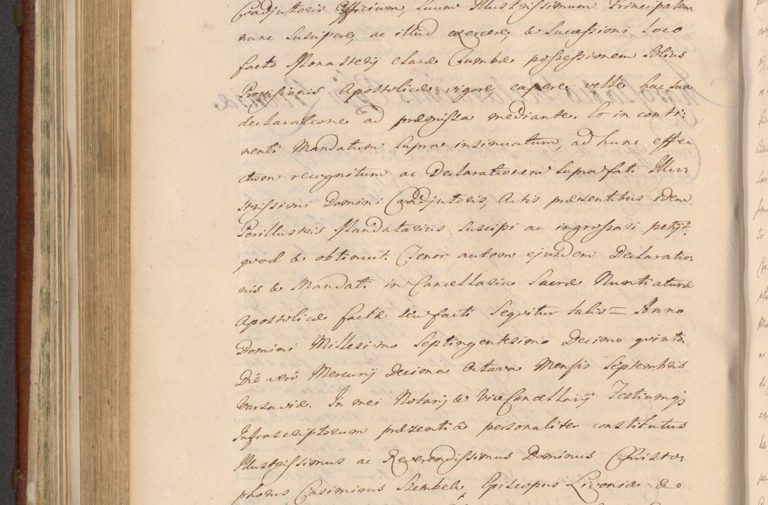 Zdjęcie nr 825 dla obiektu archiwalnego: Acta actorum episcopalium R. D. Casimiri a Łubna Łubiński, episcopi Cracoviensis, ducis Severiae ab anno 1714 ad annum 1719 conscripta. Volumen II