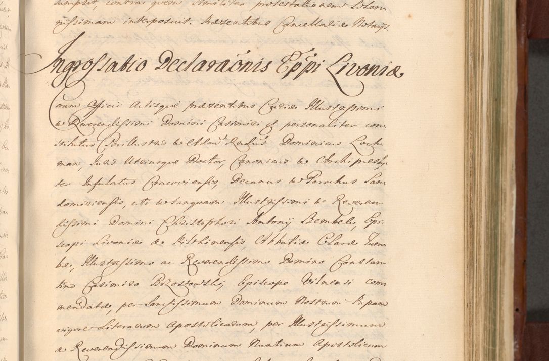 Zdjęcie nr 824 dla obiektu archiwalnego: Acta actorum episcopalium R. D. Casimiri a Łubna Łubiński, episcopi Cracoviensis, ducis Severiae ab anno 1714 ad annum 1719 conscripta. Volumen II