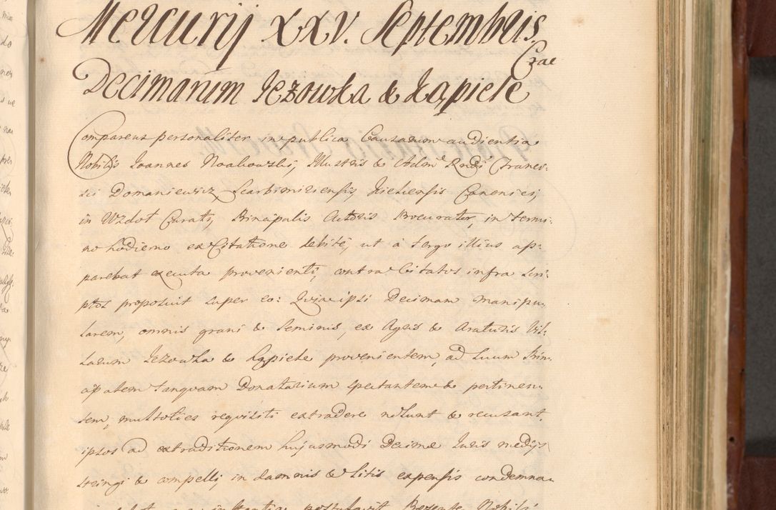 Zdjęcie nr 820 dla obiektu archiwalnego: Acta actorum episcopalium R. D. Casimiri a Łubna Łubiński, episcopi Cracoviensis, ducis Severiae ab anno 1714 ad annum 1719 conscripta. Volumen II