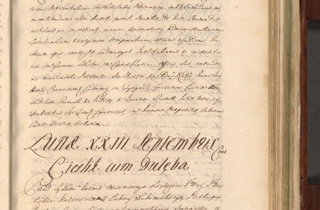 Zdjęcie nr 818 dla obiektu archiwalnego: Acta actorum episcopalium R. D. Casimiri a Łubna Łubiński, episcopi Cracoviensis, ducis Severiae ab anno 1714 ad annum 1719 conscripta. Volumen II