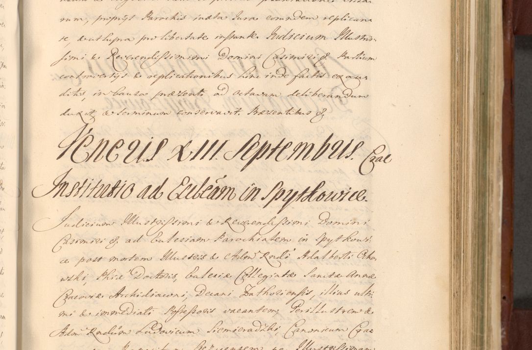 Zdjęcie nr 810 dla obiektu archiwalnego: Acta actorum episcopalium R. D. Casimiri a Łubna Łubiński, episcopi Cracoviensis, ducis Severiae ab anno 1714 ad annum 1719 conscripta. Volumen II