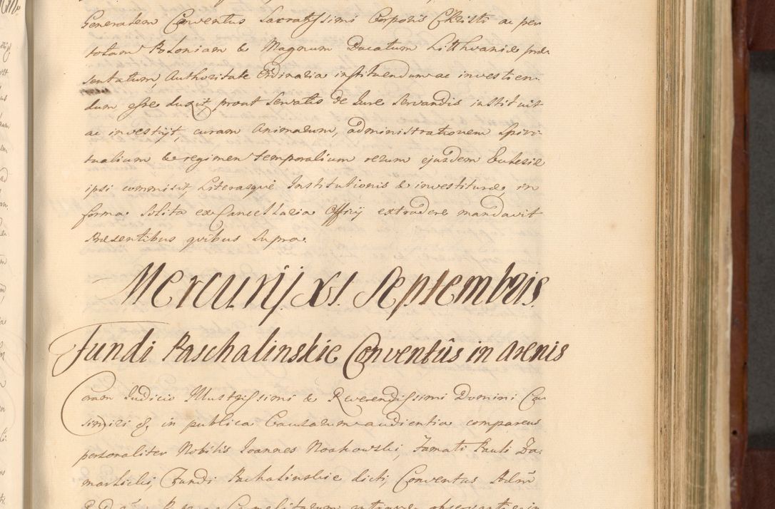 Zdjęcie nr 804 dla obiektu archiwalnego: Acta actorum episcopalium R. D. Casimiri a Łubna Łubiński, episcopi Cracoviensis, ducis Severiae ab anno 1714 ad annum 1719 conscripta. Volumen II