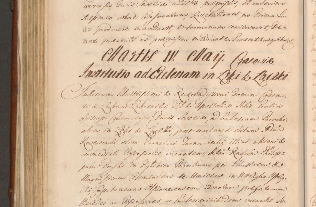 Zdjęcie nr 1181 dla obiektu archiwalnego: Acta actorum episcopalium R. D. Casimiri a Łubna Łubiński, episcopi Cracoviensis, ducis Severiae ab anno 1714 ad annum 1719 conscripta. Volumen II