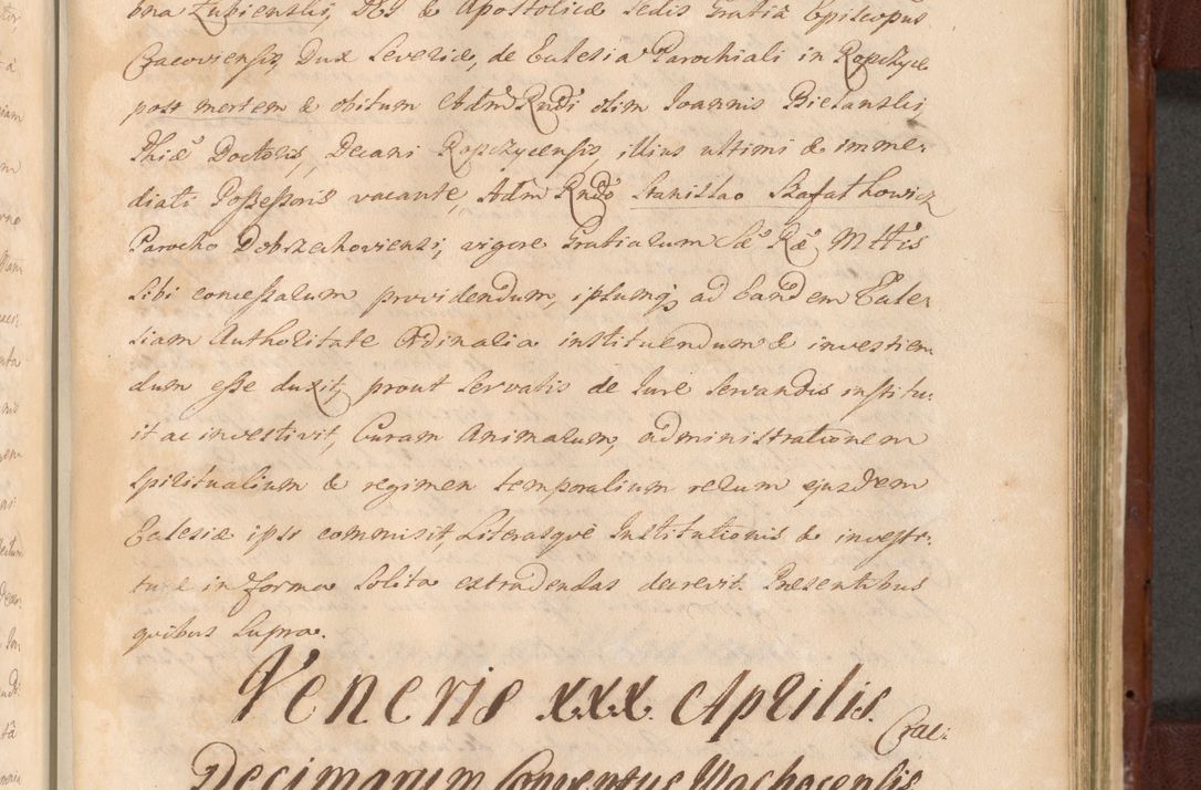 Zdjęcie nr 1174 dla obiektu archiwalnego: Acta actorum episcopalium R. D. Casimiri a Łubna Łubiński, episcopi Cracoviensis, ducis Severiae ab anno 1714 ad annum 1719 conscripta. Volumen II