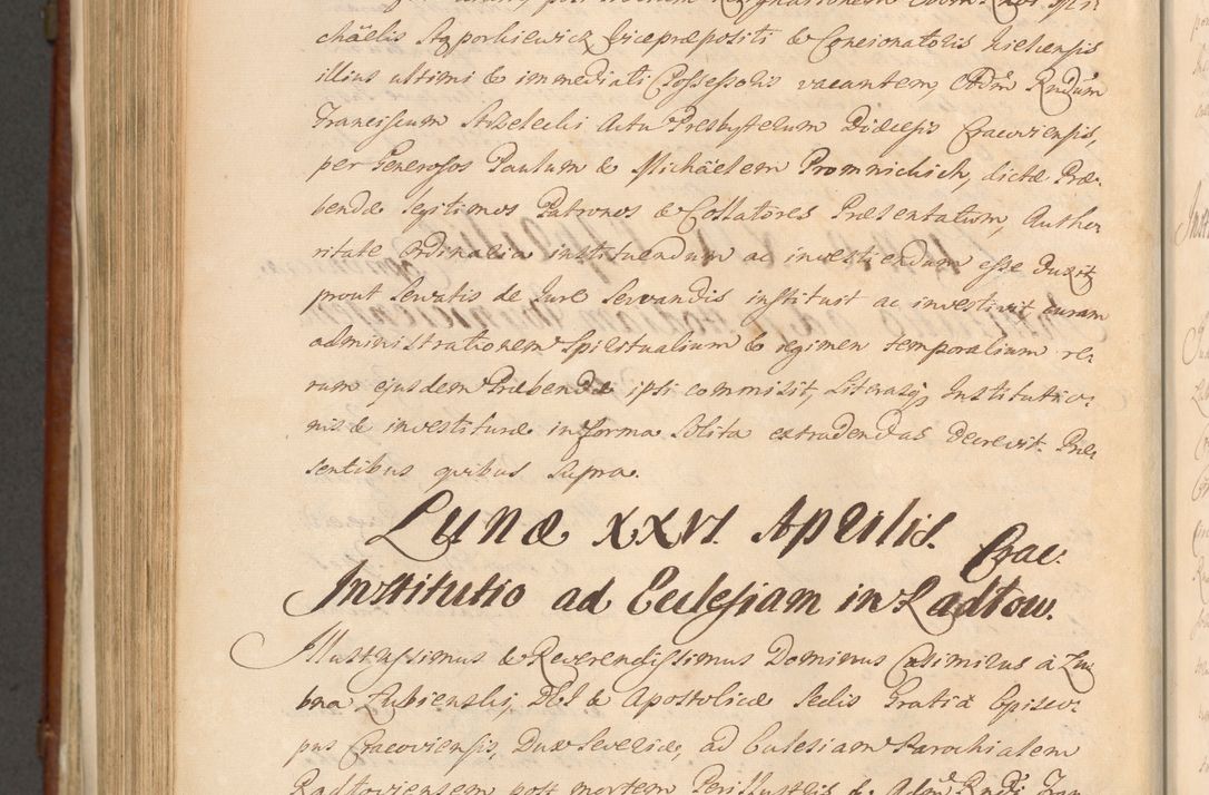 Zdjęcie nr 1171 dla obiektu archiwalnego: Acta actorum episcopalium R. D. Casimiri a Łubna Łubiński, episcopi Cracoviensis, ducis Severiae ab anno 1714 ad annum 1719 conscripta. Volumen II