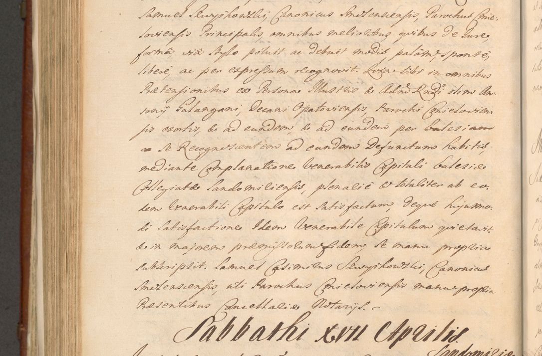 Zdjęcie nr 1169 dla obiektu archiwalnego: Acta actorum episcopalium R. D. Casimiri a Łubna Łubiński, episcopi Cracoviensis, ducis Severiae ab anno 1714 ad annum 1719 conscripta. Volumen II