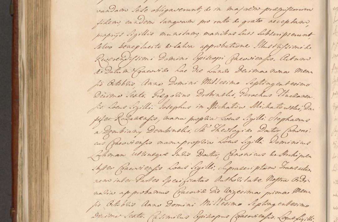 Zdjęcie nr 1111 dla obiektu archiwalnego: Acta actorum episcopalium R. D. Casimiri a Łubna Łubiński, episcopi Cracoviensis, ducis Severiae ab anno 1714 ad annum 1719 conscripta. Volumen II