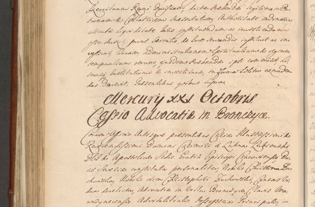 Zdjęcie nr 1105 dla obiektu archiwalnego: Acta actorum episcopalium R. D. Casimiri a Łubna Łubiński, episcopi Cracoviensis, ducis Severiae ab anno 1714 ad annum 1719 conscripta. Volumen II